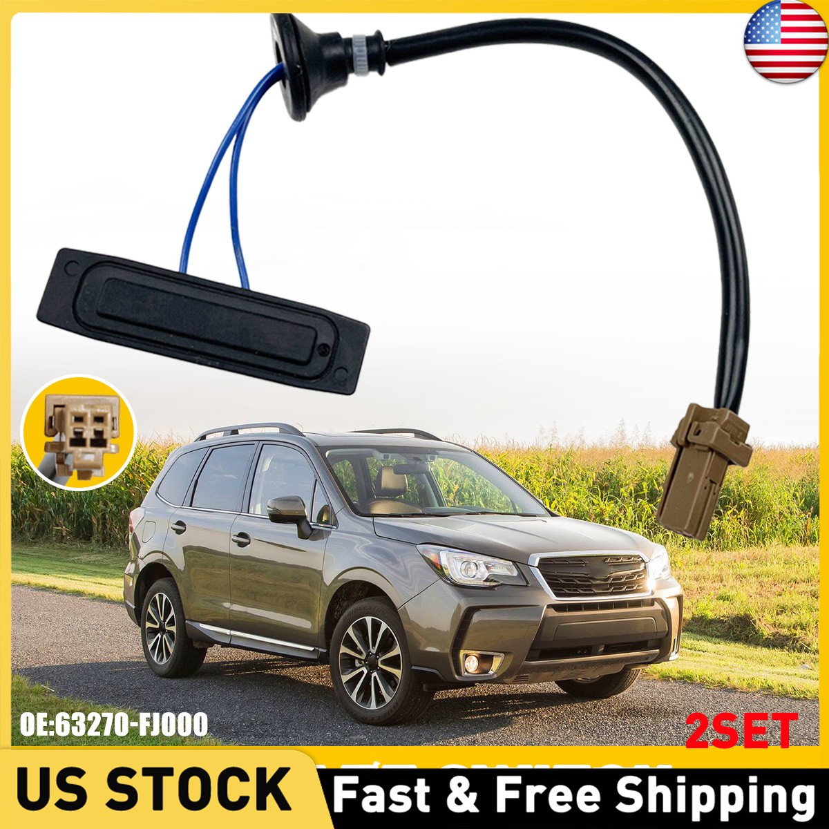 2x Rear Tailgate Switch Trunk Open Switch Fit For Subaru Forester Legacy Outback
