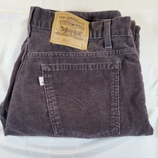Vintage Levi Corduroy Pants Brown USA Made SZ Med 34x32 1996 Levis 941 15941 14
