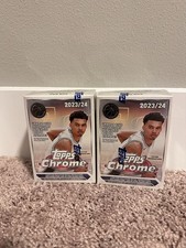 2 - 2023-24 Topps Chrome NBA Basketball SEALED Value Blaster Box WEMBANYAMA RCs