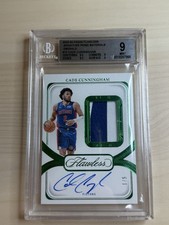 2023-24 Panini Flawless Signature Prime Materials Cade Cunningham Emerald 1/5