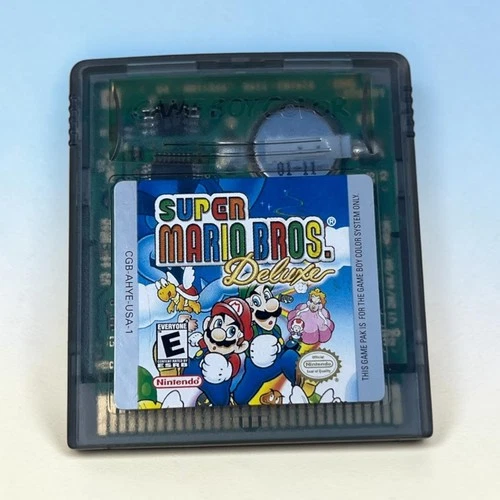 Super Mario Bros Deluxe Game Boy Color GBC Authentic Nintendo Tested