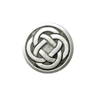 Celtic Knot Buttons Antique Silver Metal Shank 15mm 19mm 23mm