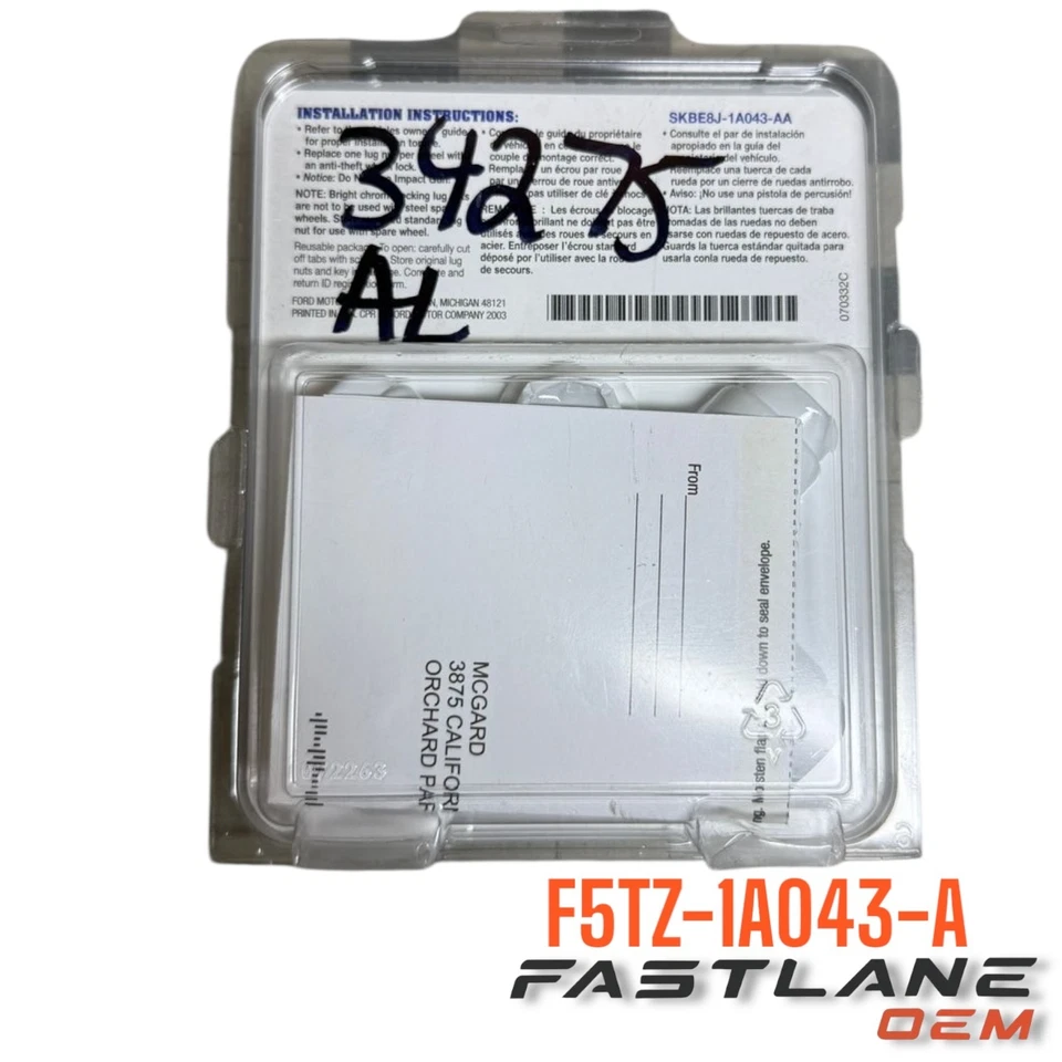 KIT DE BLOQUEO DE RUEDA FORD EXPLORER 1995-2019 NUEVO OEM F5TZ-1A043-A Foto 2 de 4