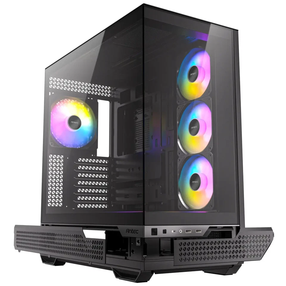 Antec C7 ARGB Mid Tower Tempered Glass PC Gaming Case, computer case (BLACK) - Image 2 of 4