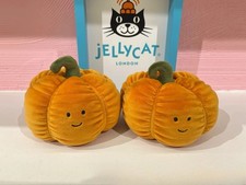 Jellycat Vivacious Pumpkin Plush Halloween Gift - Brand New w/Tags&Dust Bag