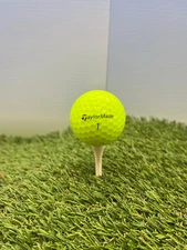 TaylorMade TP5 & TP5X Mix 2024 Yellow 4A Golf Balls - Single