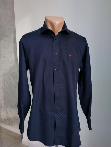 Men Camicissima Shirt Navy Cotton 38 / M / 46 #XAG