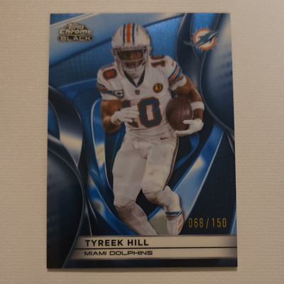 2025 Topps Chrome Black - Tyreek Hill #62 Blue 068/150