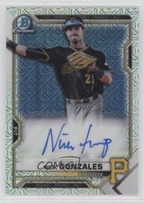 2021 Bowman Chrome Mega Box Chrome Mojo Nick Gonzales #BCMA-NG Auto 1u4