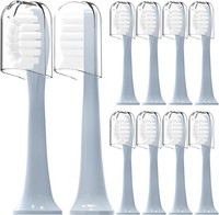  Suri Electric Toothbrush Replacement Heads 10 Pack Morning Waves with Dust Cove
