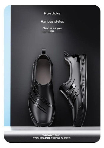 Botas de Motocicleta de PVC Parte Baja Antideslizantes Zapatos de Trabajo para Restaurante Cocina Chef - Imagen 16 de 29