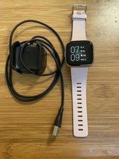 Fitbit Versa 2 - Health  Fitness Smart Watch Copper Rose w/Pink Band