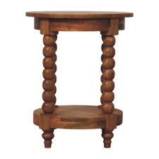 Golden Oak Curved Harmony Side Table