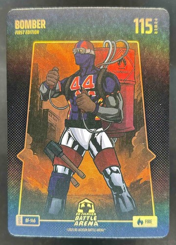 2025 Bo Jackson Battle Arena First Edition Bomber Battlefield Fire #BF-146