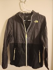 The North Face Boys Windbreaker Jacket- Gray/Black Sz Large 14/16
