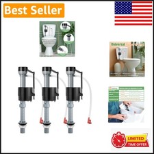 Durable Universal Toilet Fill Valve Replacement Kit Easy Install, 3-Pack