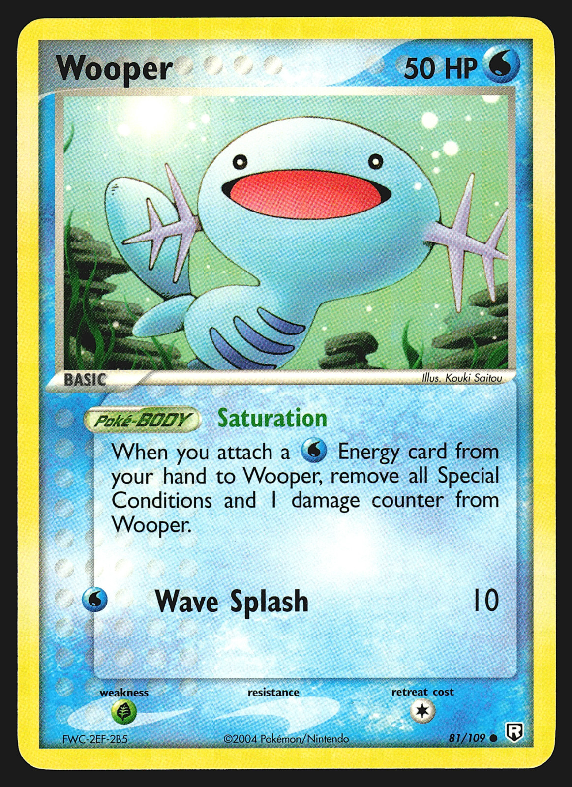Wooper 81/109 EX Team Rocket Returns Pokemon Card NM