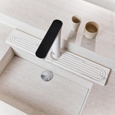 Stone Faucet Mat for Kitchen Sink, Quick Drying Mats, Water Absorbing Guard 