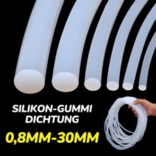 Solide Silikon-Gummi Dichtung Rundst&auml;be Sealing Rund Stange Stab Ronde &Oslash;0,8-30mm