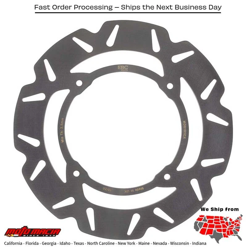 转子 (disco de freno) EBC 本田 CRF450RX 2017-2017 CRF450R 2002-2017 CRF250R — 第 3/3 张图片