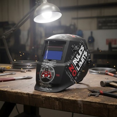 No Rules No Limits Auto-Darkening Welding Helmet K4983-1 - Ideal for All Welders