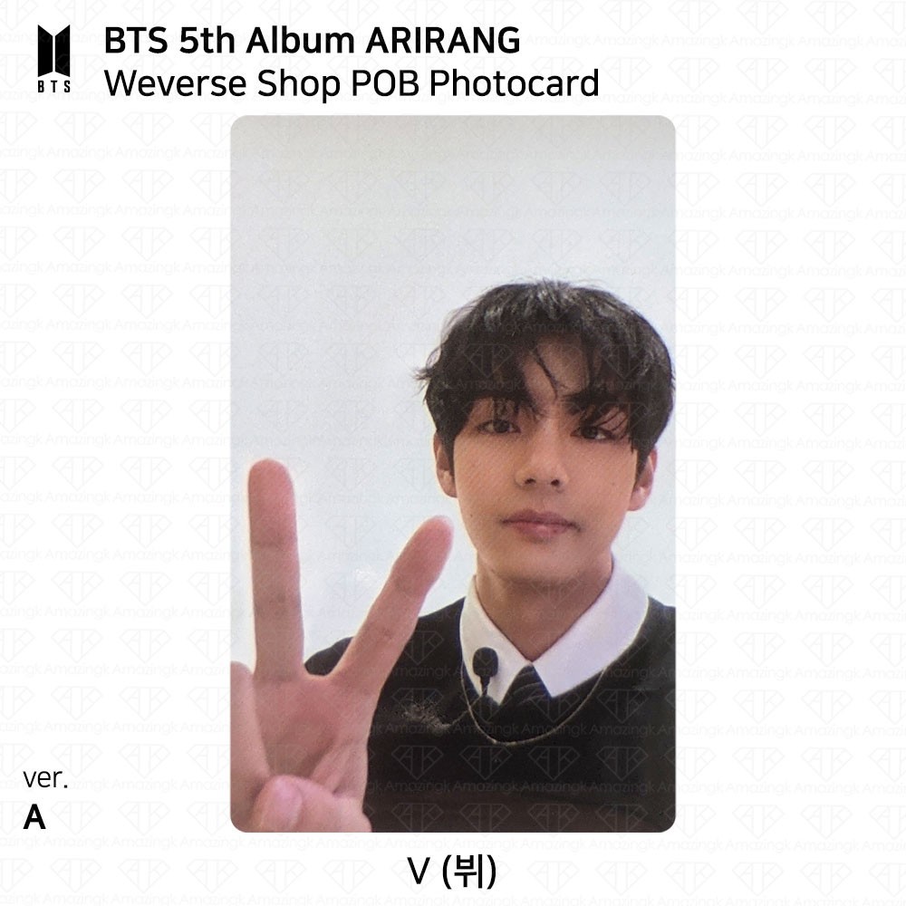 BTS 5th Album ARIRANG Weverse POB Photocard Jungkook Jimin V Suga