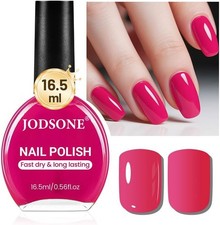 JODSONE 16.5ml Rose Red Nail Polish Large Volume Quick Dry Nail Polish, Long Las
