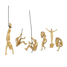 Set of 6 Climbing Men Wall Art Decor Sculpture,Nordic Modern Simplicity Decor...