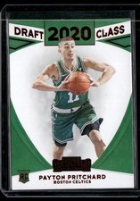 2020-21 Panini Contenders #30 Payton Pritchard 2020 Draft Class Contenders Red