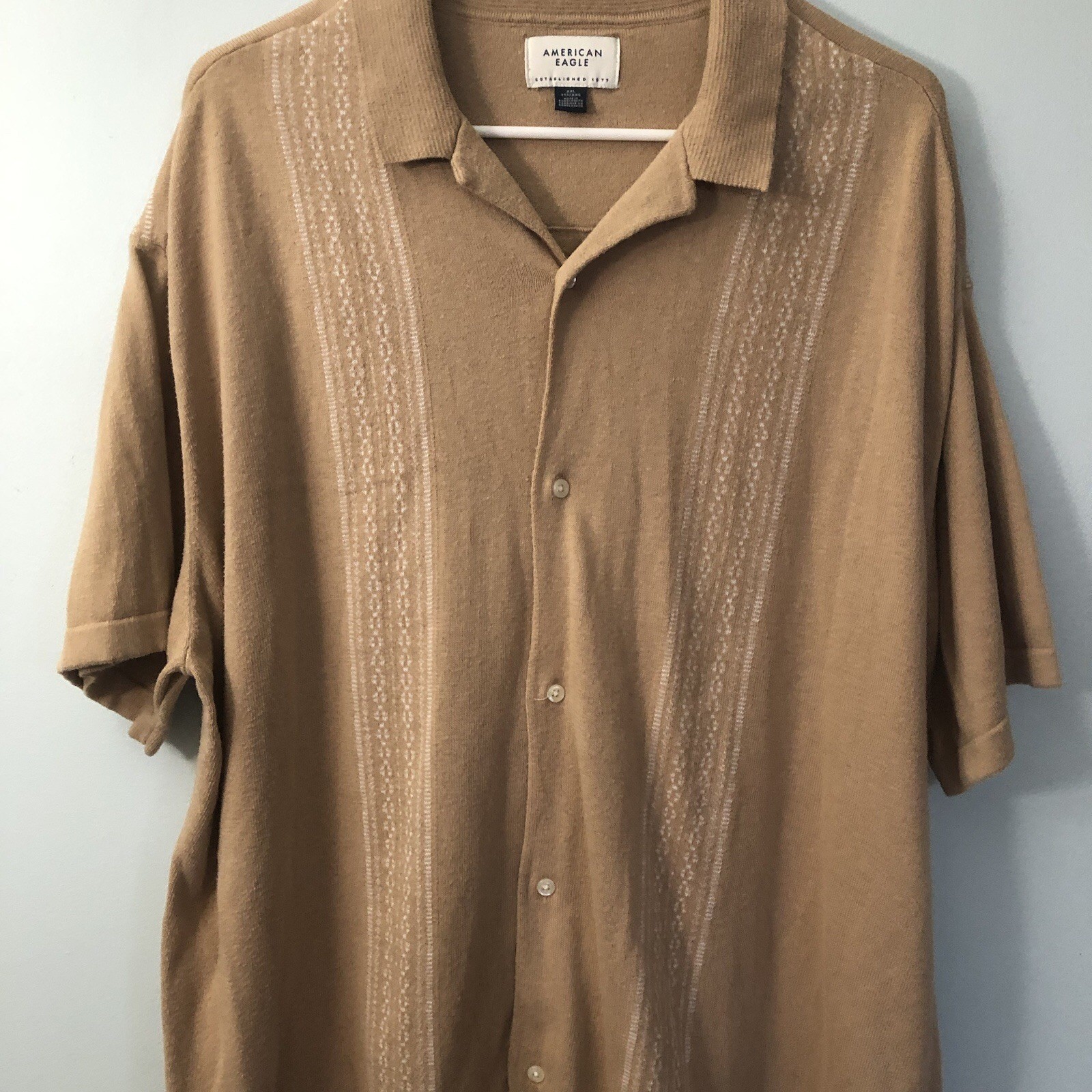 American Eagle Men’s Poolside Button Up Shirt Siz… - image 6