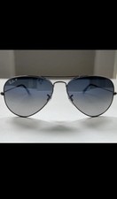 Ray-Ban Aviator Gradient Unisex Blue/Grey Lens Gunmetal Sunglasses RB3025