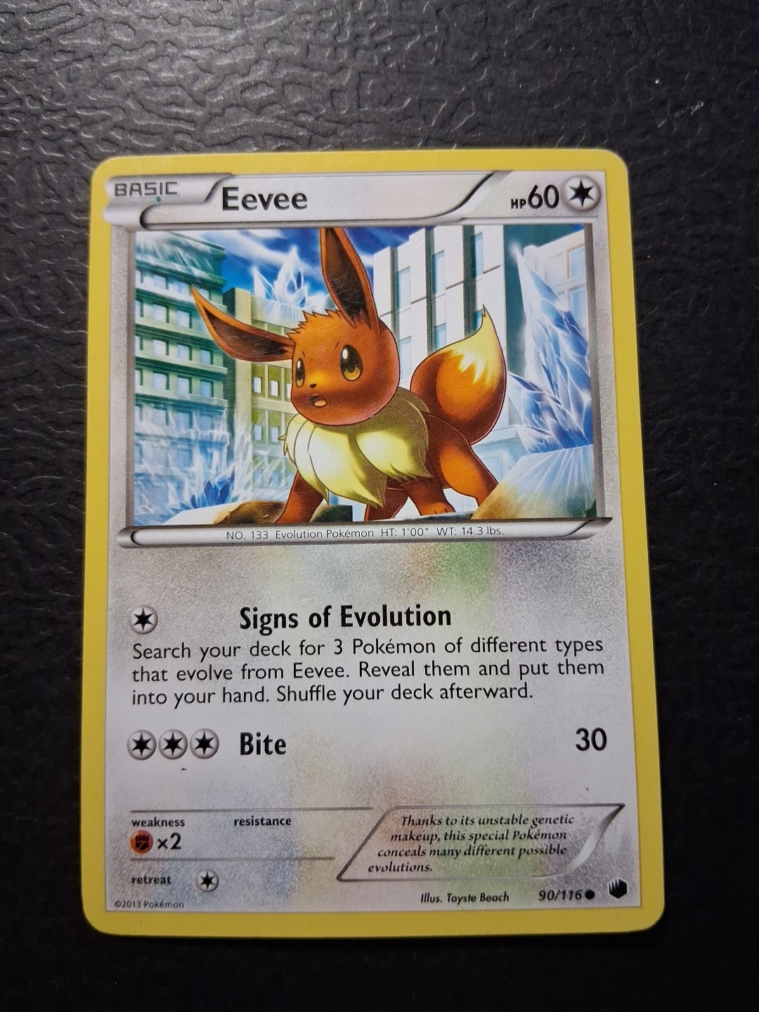 Eevee 90/116 Pokémon Plasma Freeze Regular