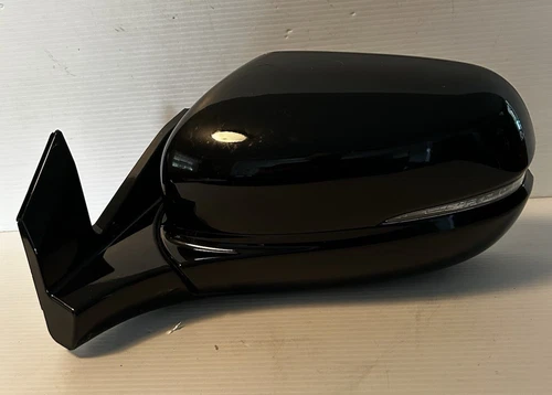 2017 - 2025 Honda Pilot Driver Left Side 9 Wire Black Signal Mirror OEM 0614