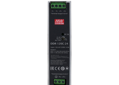 Mean Well DDR-120C-24 Hutschienennetzteil DC/DC-Wandler 120W 33.6-67.2V:24V 5A