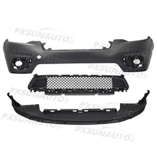 For 2019 2020 2021 Jeep Cherokee Front Bumper Cover Lower Grille Assembly Set