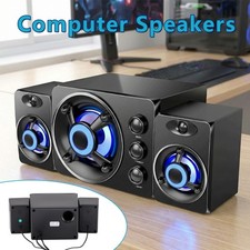 Computer Speakers Surround Sound System Wired PC Speakers Gaming Bass 3.5mm Jack