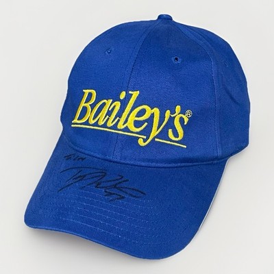 NASCAR Autographed Hat Timothy Peters Bailey's Wear Signed Memorabilia Blue Cap