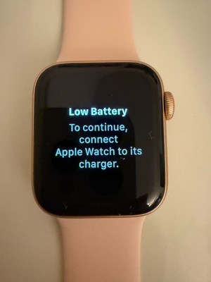 Apple Watch Series 5 40mm Aluminum Gold Case Pink Sand Sport Band - MWV72LL/A