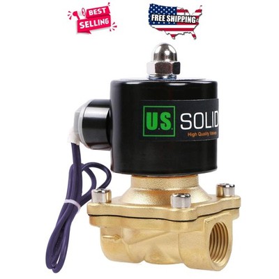 1/2'' NPT Brass Electric Solenoid Valve 12V DC Normally Closed Viton Seal