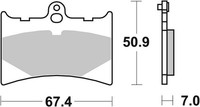 Brembo 07GR5605 BremsbeläGe Hinten/Vorne, Anwendung: StraßE, Material: Keramik /
