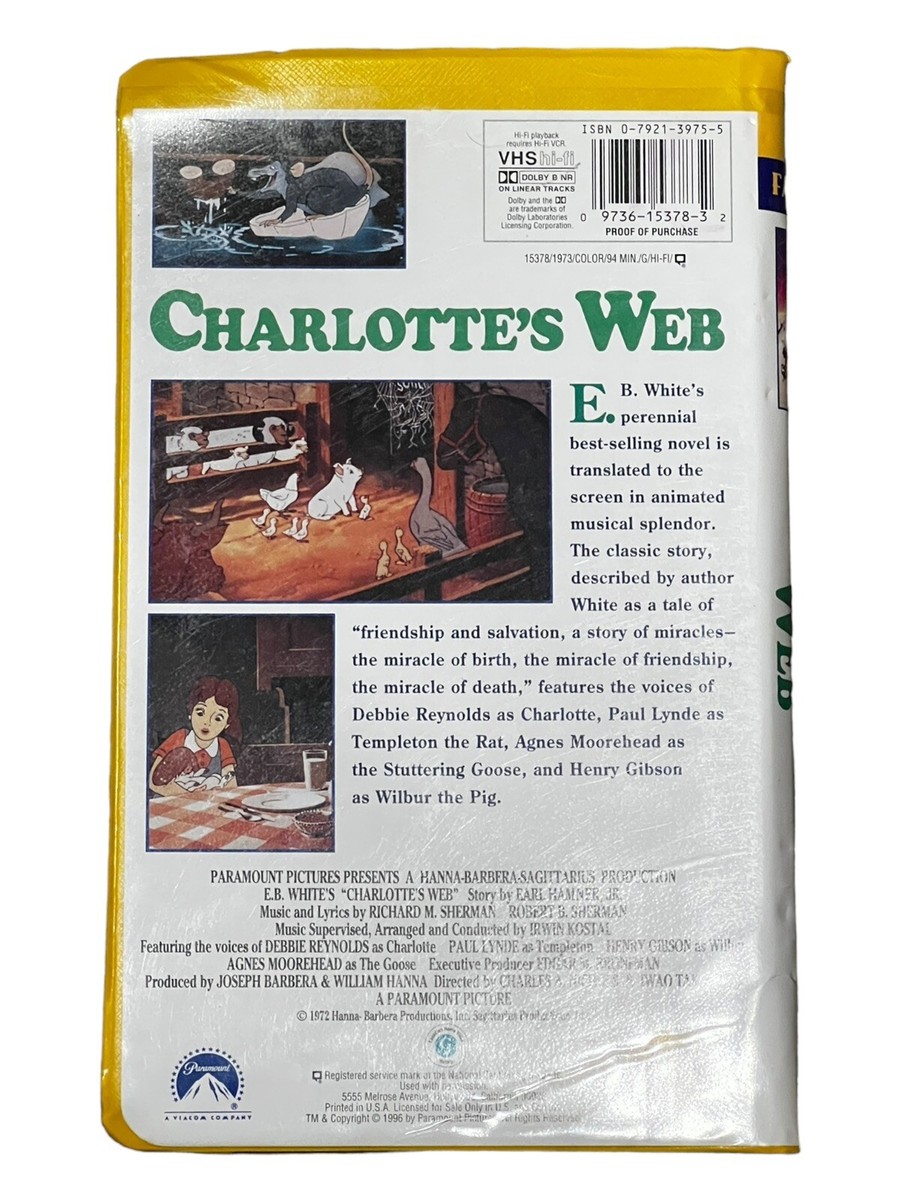 Charlottes Web (VHS, 1996) 97361537832| eBay