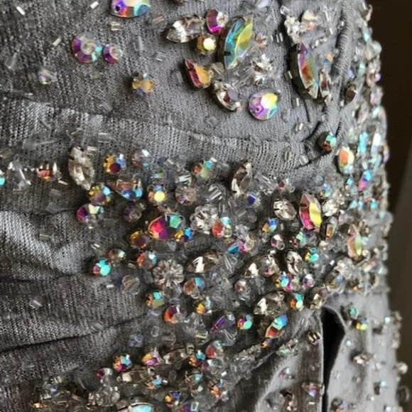 RARE SILK RINA diMONTELLA RED CARPET EVENING GOWN - Image 4 of 4