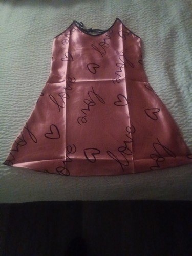 HEART PRINT NIGHT DRESS SIZE M - Picture 2 of 2