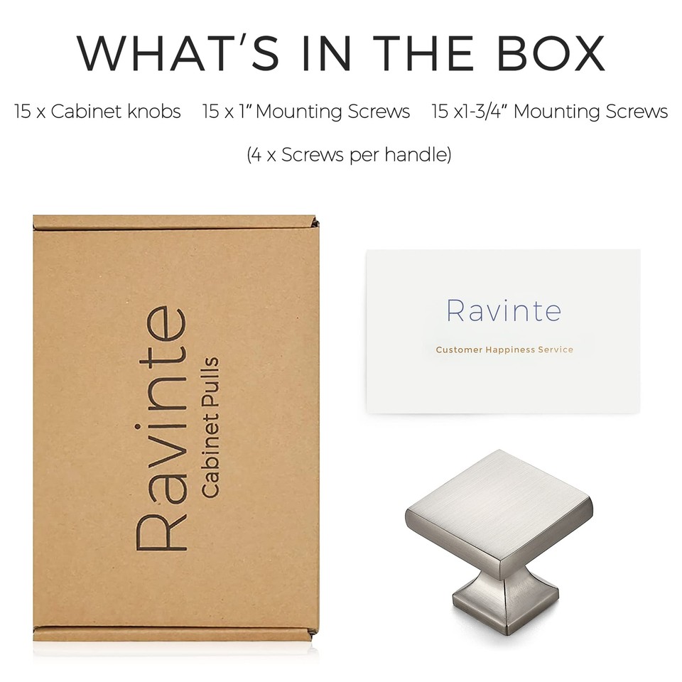 Knobs Brushed Nickel Square Knobs for and Drawers