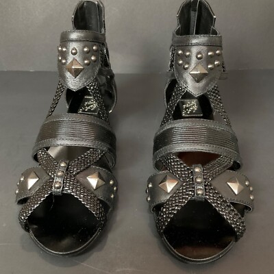 Naughty Monkey Black Gladiator Sandals, 8.5, ''Exhibit A''     30% OFF was $70