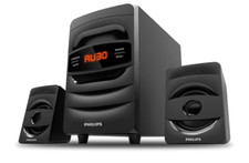 Philips Audio MMS2625B 32W 2.1 Ch Inalámbrico Bluetooth, Altavoz Multimedia con Cable