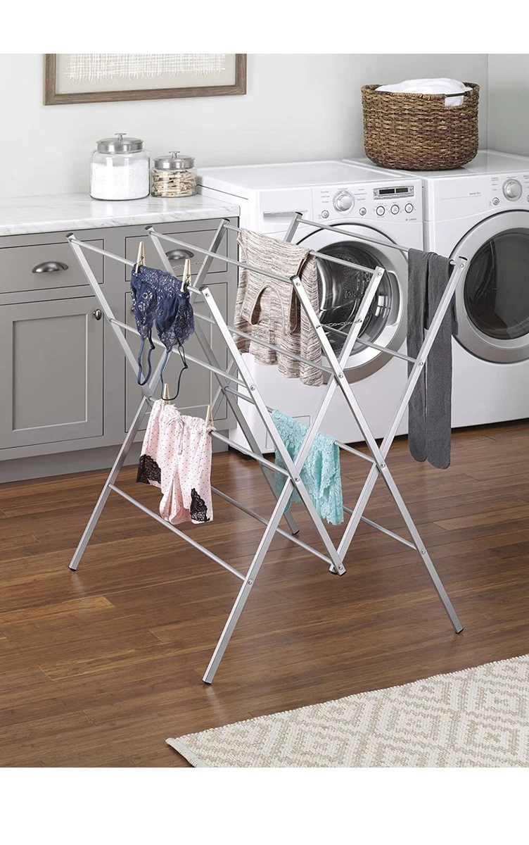Whitmor Oversized Metal Drying Rack to Fold Laundry 36.2