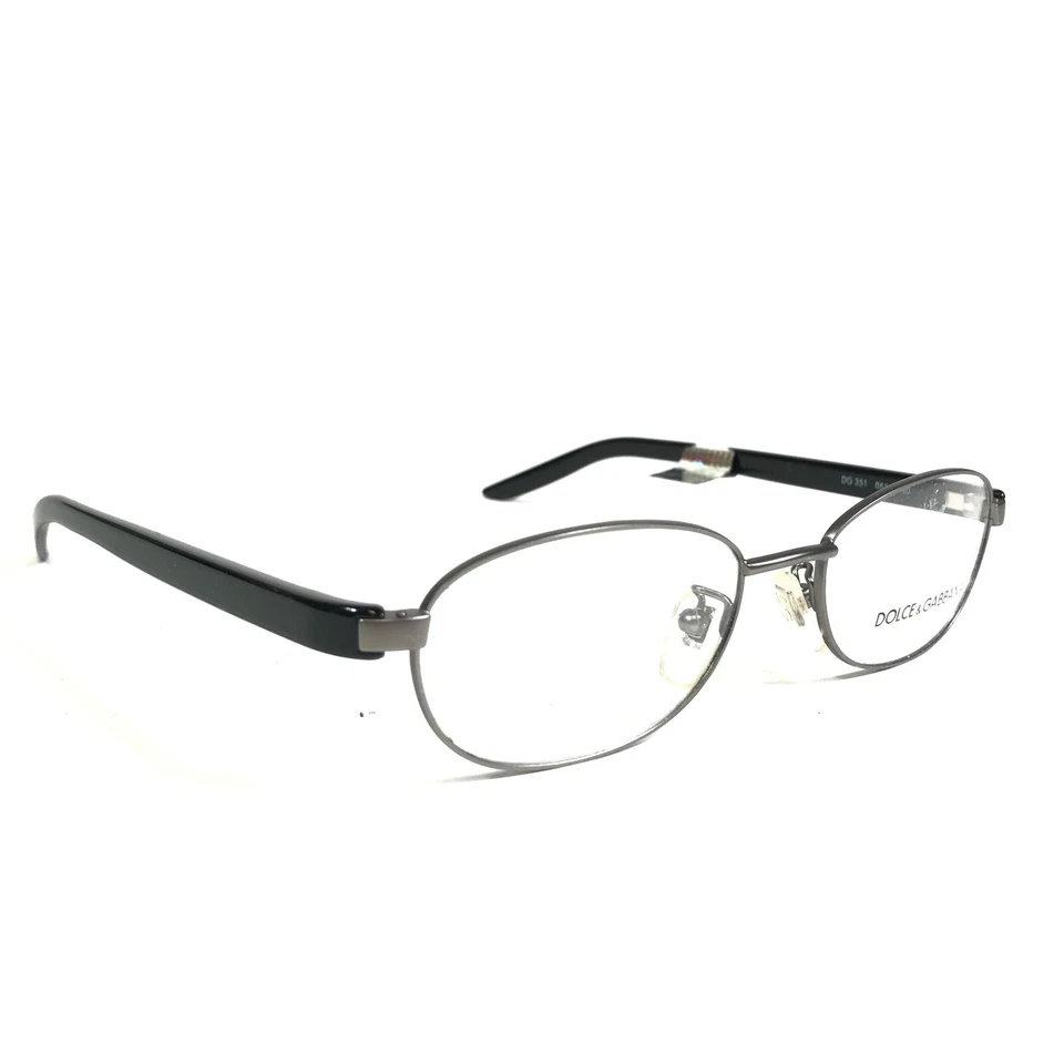 Monturas para gafas Dolce & Gabbana DG 351 065 negro gris borde de alambre redondo 51-18-140 Foto 2 de 4