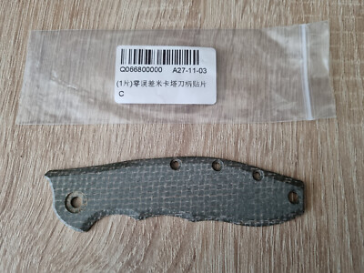 Custom Micarta Handle Scale for Zero Tolerance 0562CF Folding Knife