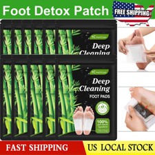 10 100X Detox Foot Patches Pads Body Toxins Feet Slimming Deep Cleansing Herbal